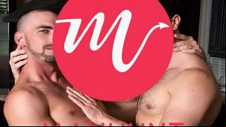 Hot Japanese boys play with oil